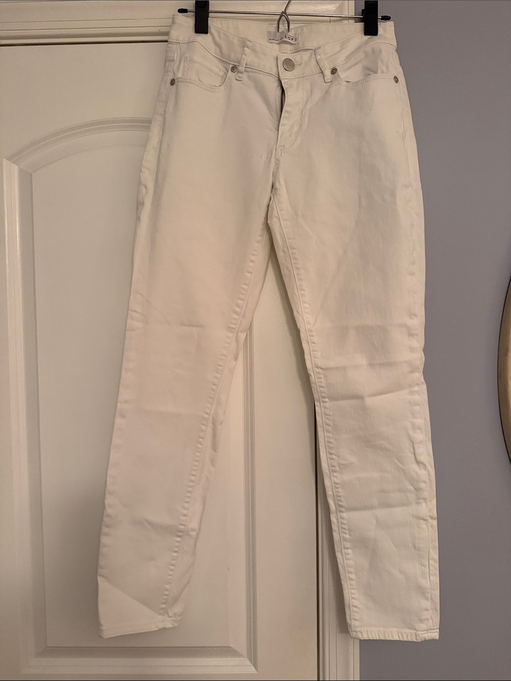 LOFT White Skinny Jeans